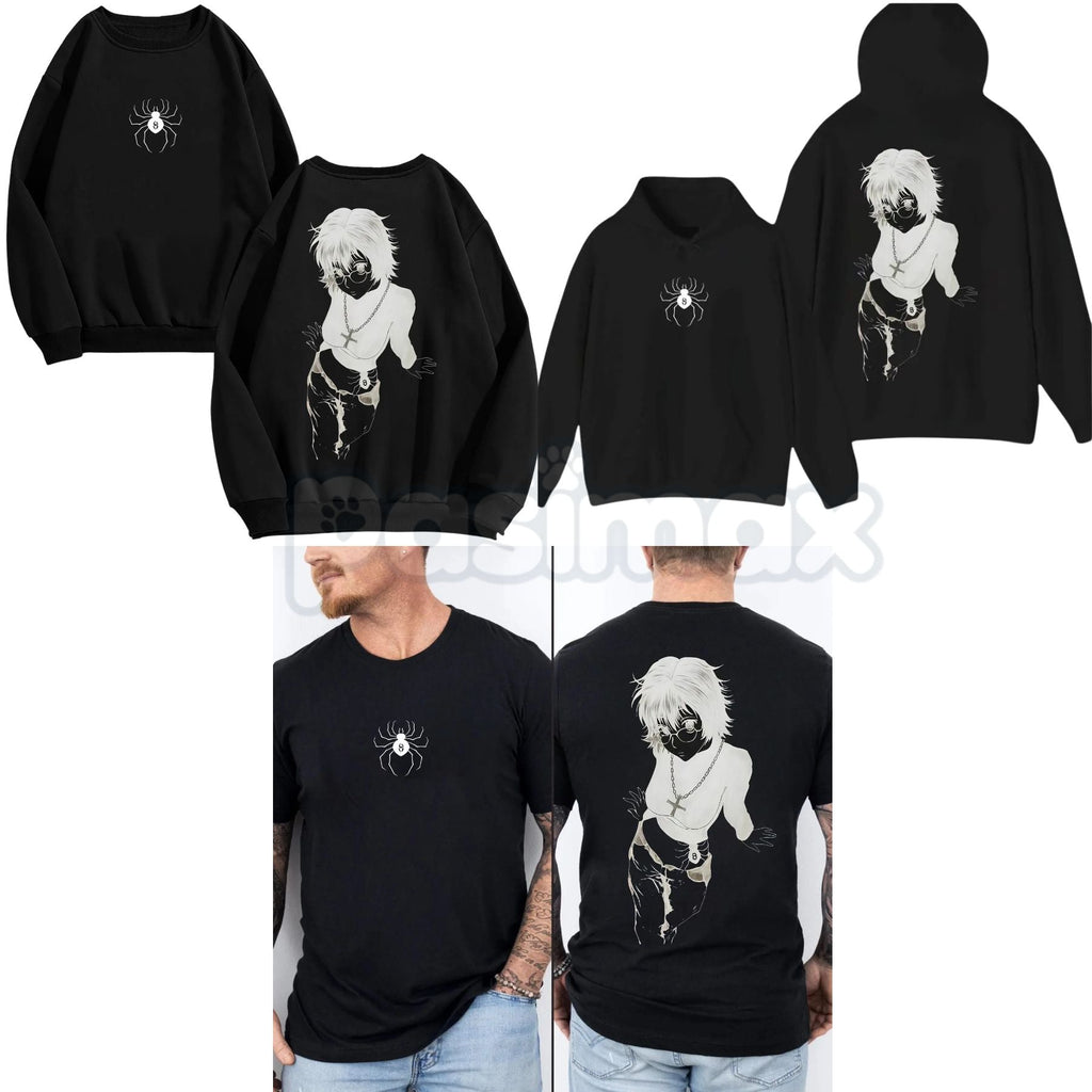 Pasimax Shizuku #8 Phantom Troupe Graphic Tee – Hunter x Hunter Streetwear Hoodie & Double-Sided Vintage Sweatshirt — main pr