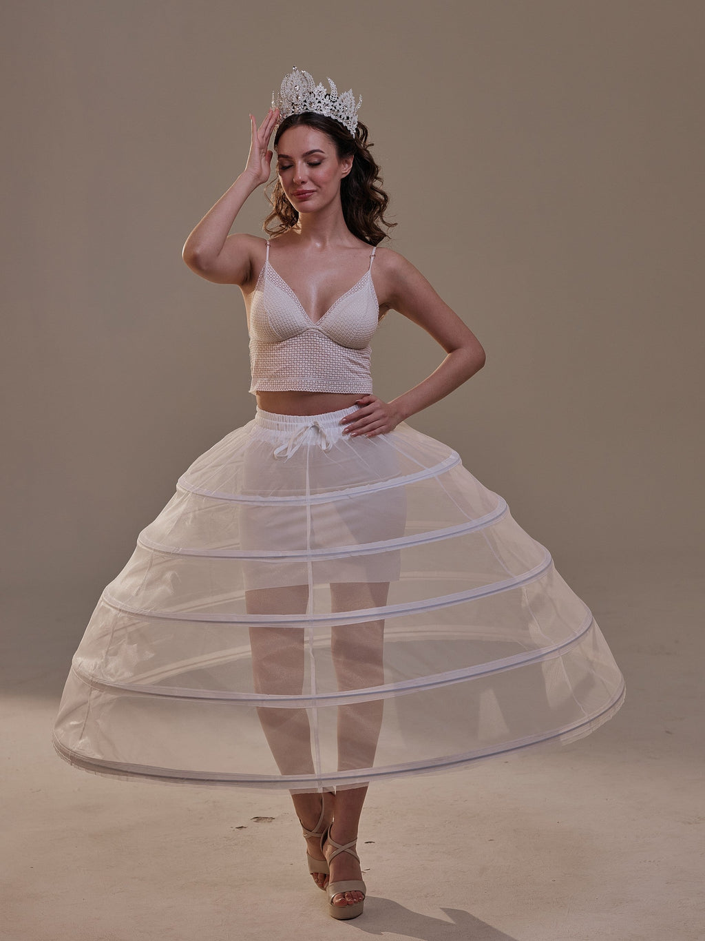 Short Crinoline Petticoat Skirt , Hoop Skirt for Wedding Dress & Quinceañera – Bridal Port