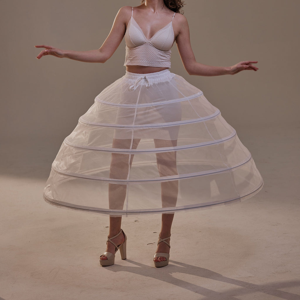Short Crinoline Petticoat Skirt , Hoop Skirt for Wedding Dress & Quinceañera – Bridal Port, view 5