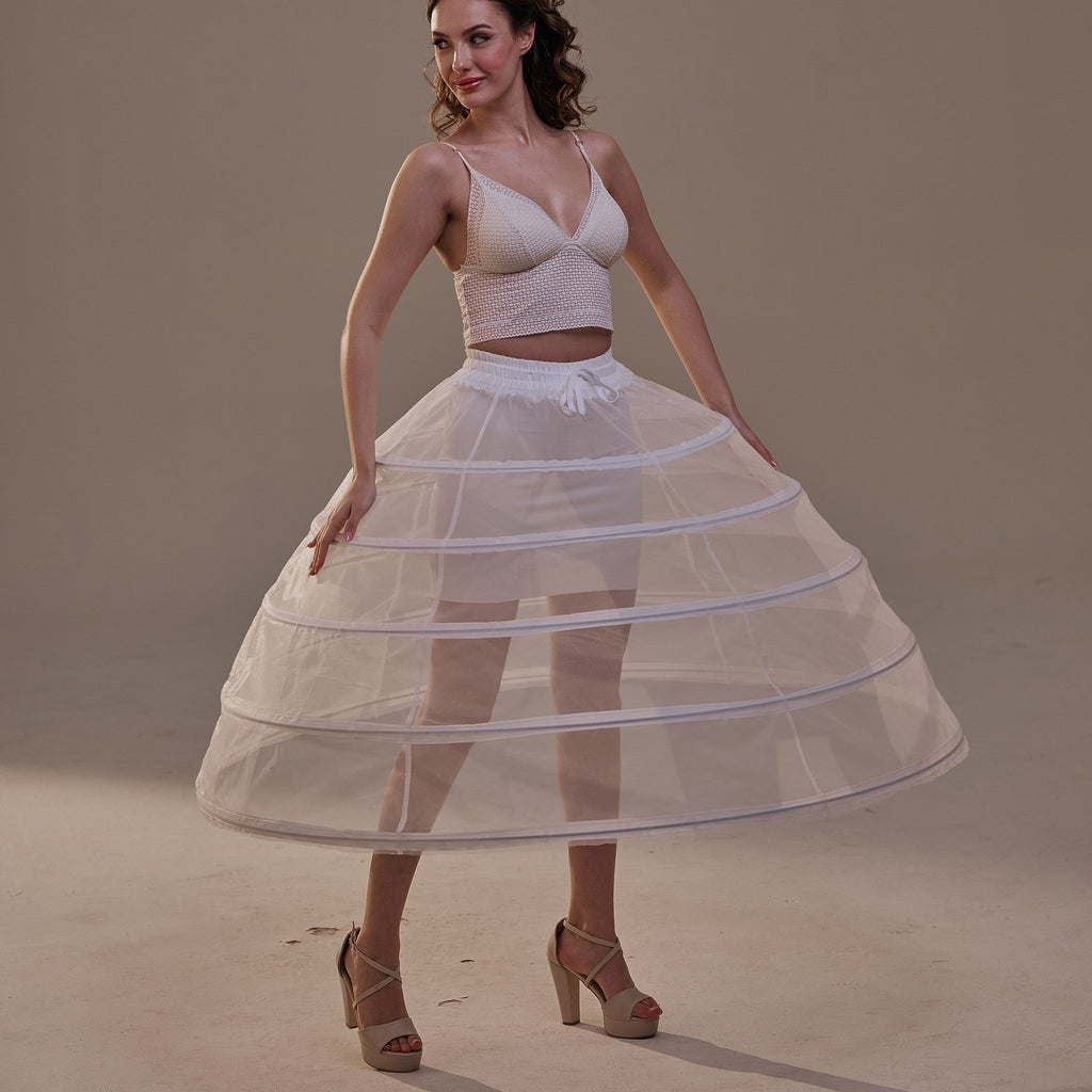Short Crinoline Petticoat Skirt , Hoop Skirt for Wedding Dress & Quinceañera – Bridal Port, view 9