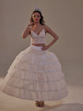 Short Ruffled Layered Hoop Skirt , Quinceañera & Wedding Underskirt – Bridal Port