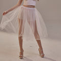Short Soft White Tulle Skirt for Women , Flowy Mini Tulle Skirt, Bridal Party Skirt, Bachelorette Skirt – Bridal Port
