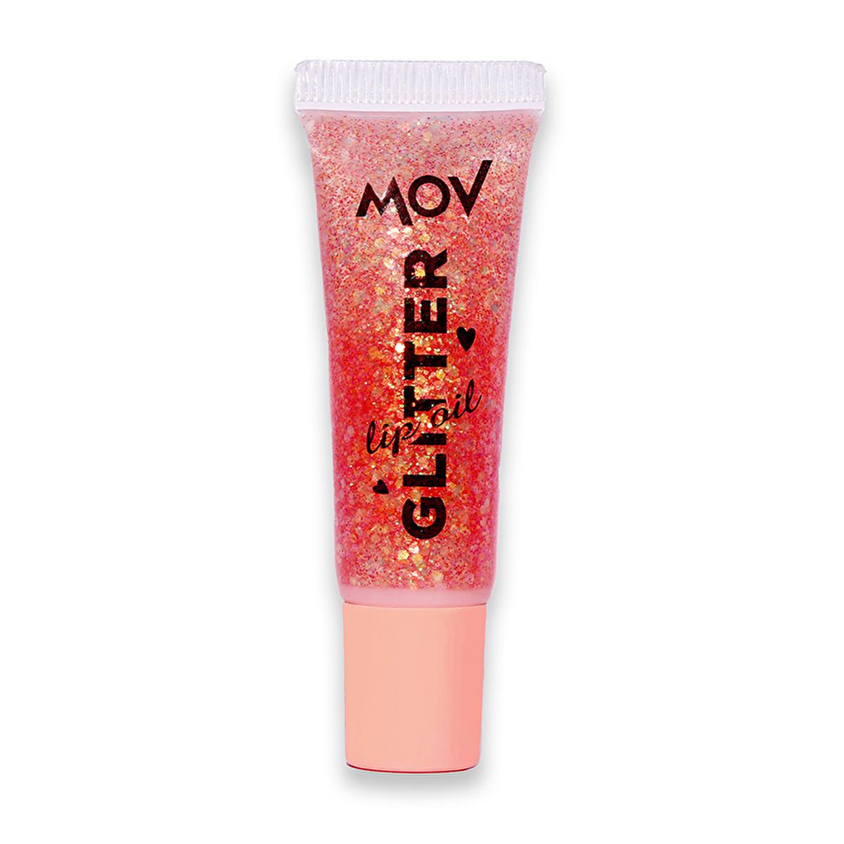 Mov Glitter Lip Oil - Moisturizing & Shiny Lip Care for Dry Lips - Yavruağzı Flavor