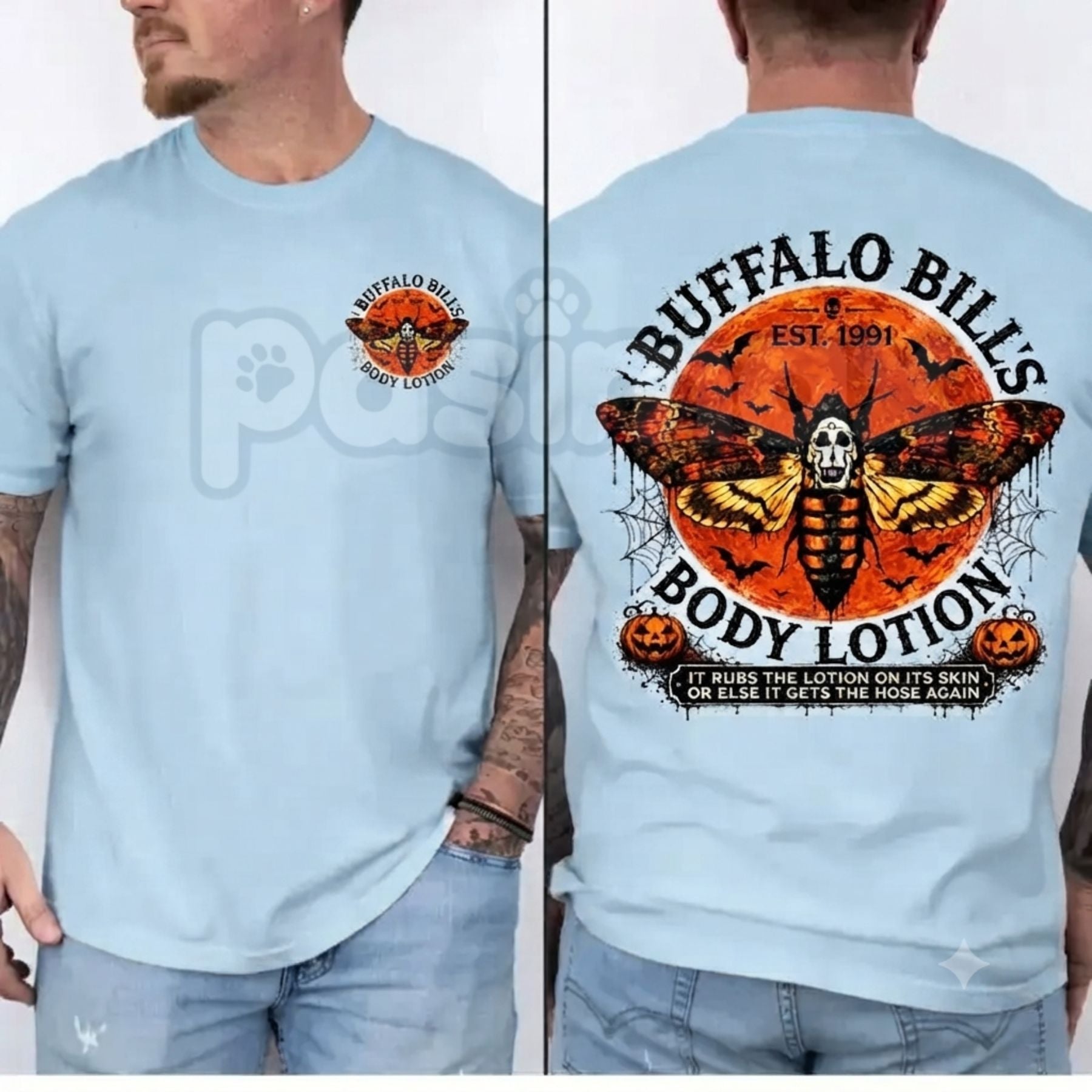 Silence Of The Lambs Buffalo Shirt – Hannibal Lecter Graphic Tee, Vintage Halloween Horror Movie Unisex T-Shirt
