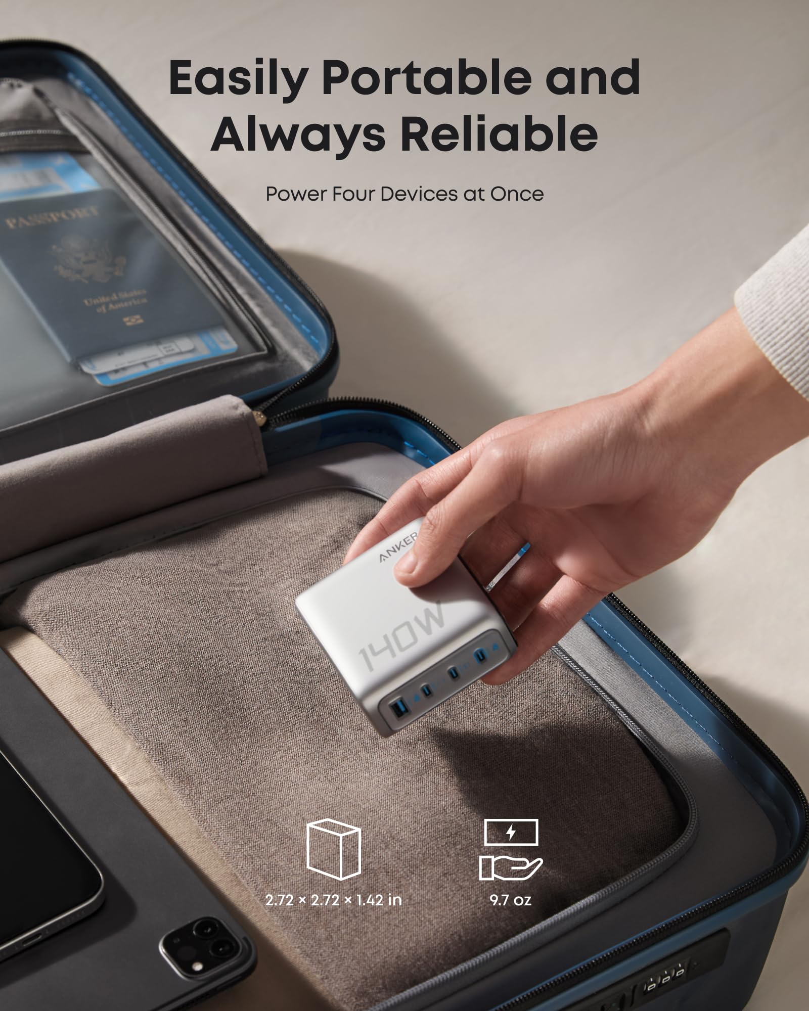 Anker Laptop Power Bank (25K, 165W, Built-In and Retractable Cables), view 12