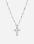 Elevated Faith Silver Cross Necklace — main product shot