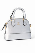 Mila & Rose ® SALE Silver Metallic Girl's Crossbody Purse — main product shot