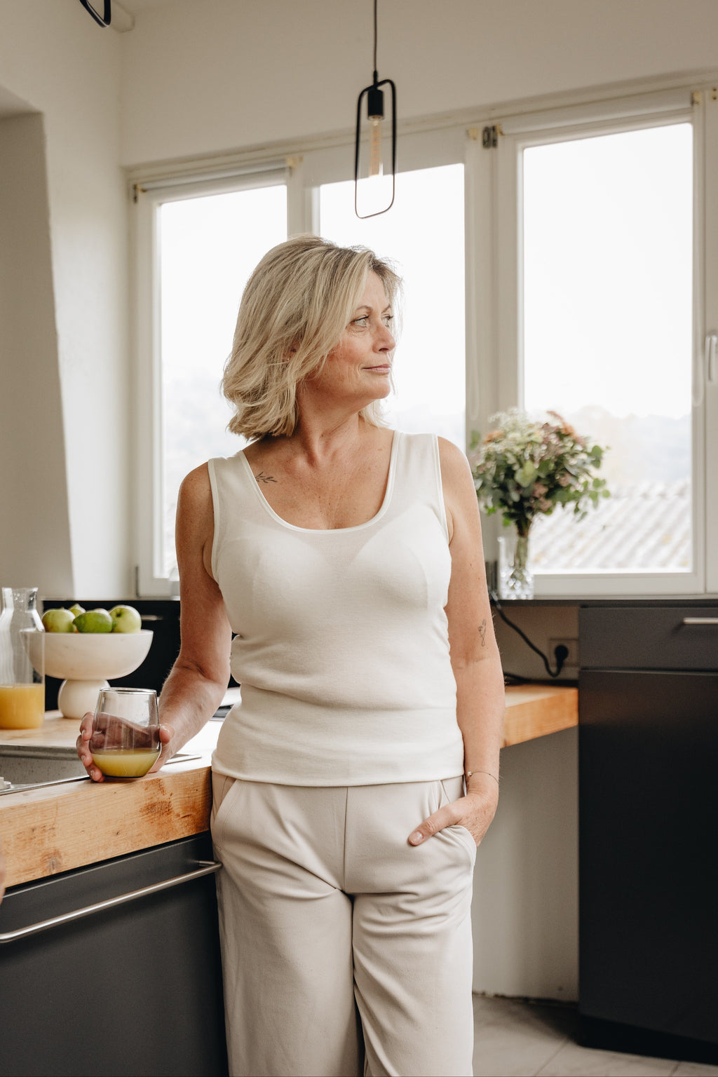 Angora and Wool | Sleeveless base layer shirt (Women's) — view 3