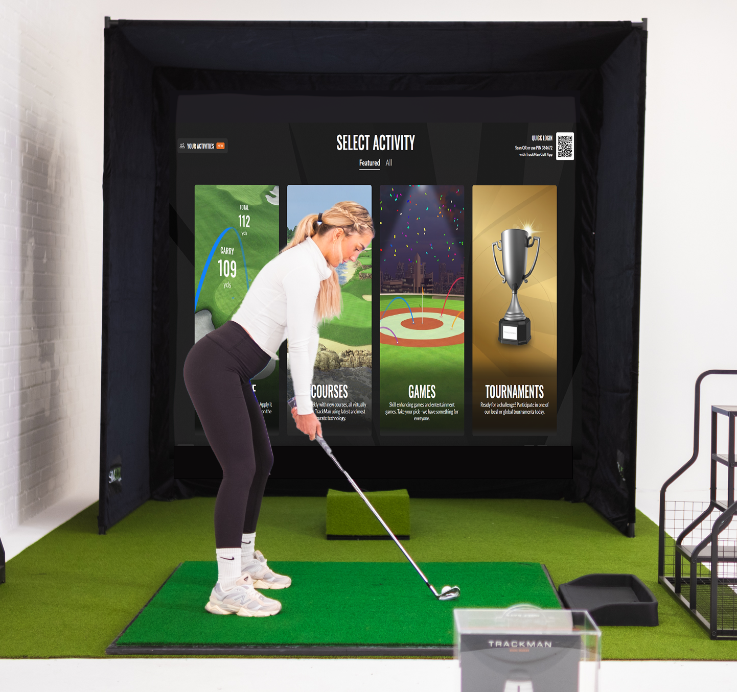 SimBox Golf Simulator Enclosure - 7 sizes available – GolfbaysUSA, view 3