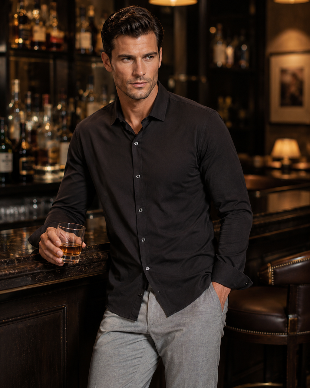 Buki Cinqo 'Single Shot' Long Sleeve Shirt - Black, view 2