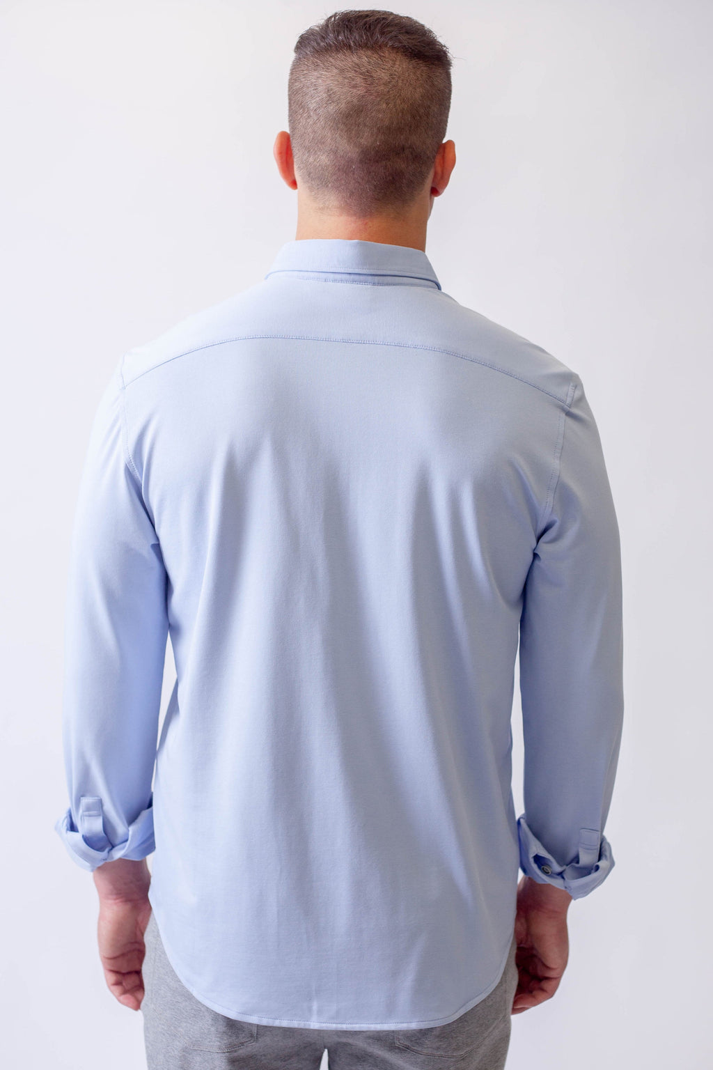 Buki Buki Cinqo 'Single Shot' Long Sleeve Tech Shirt - French Blue — alternative angle