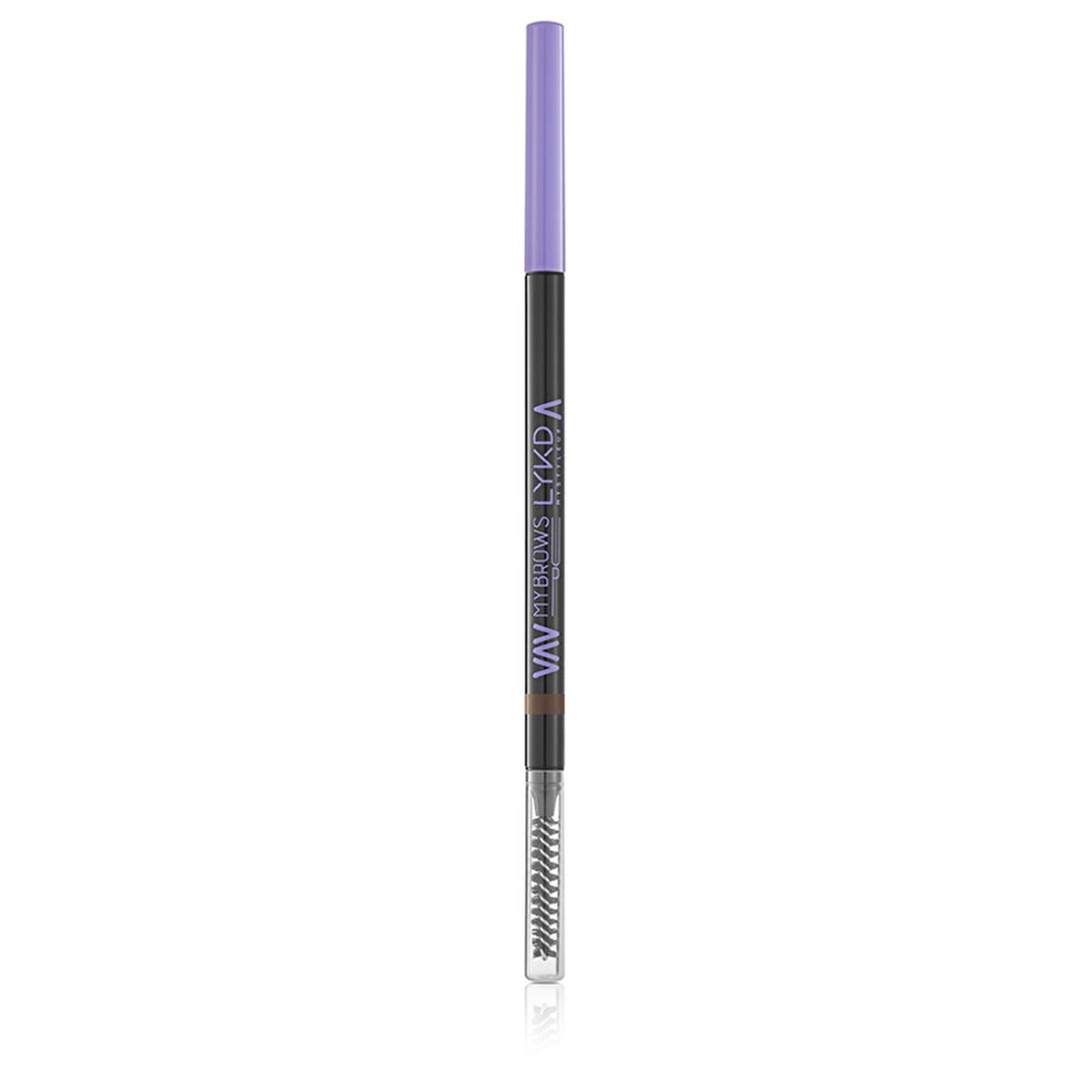 LYKD Micro Eyebrow Pencil - 160 Chocolate Brown: Define & Shape for a Natural, Fuller Brow Look