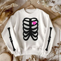 Pasimax Skeleton Halloween Sweatshirt for Women – Spooky & Cozy Crewneck — main product shot