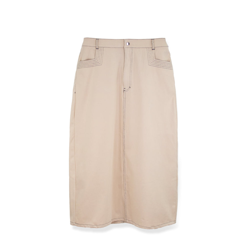 profile-nyc STRETCH COLORED DENIM  SKIRT — color detail