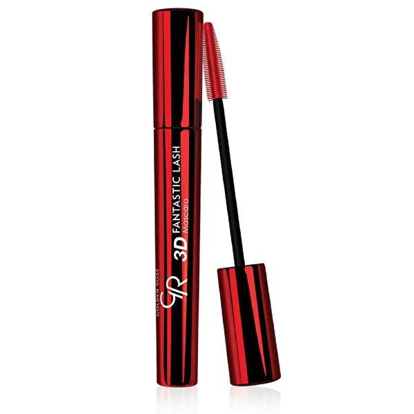 Golden Rose 3D Fantastic Lash Mascara - Lengthening, Volumizing, and Darkening Eyelashes with Flexible Brush