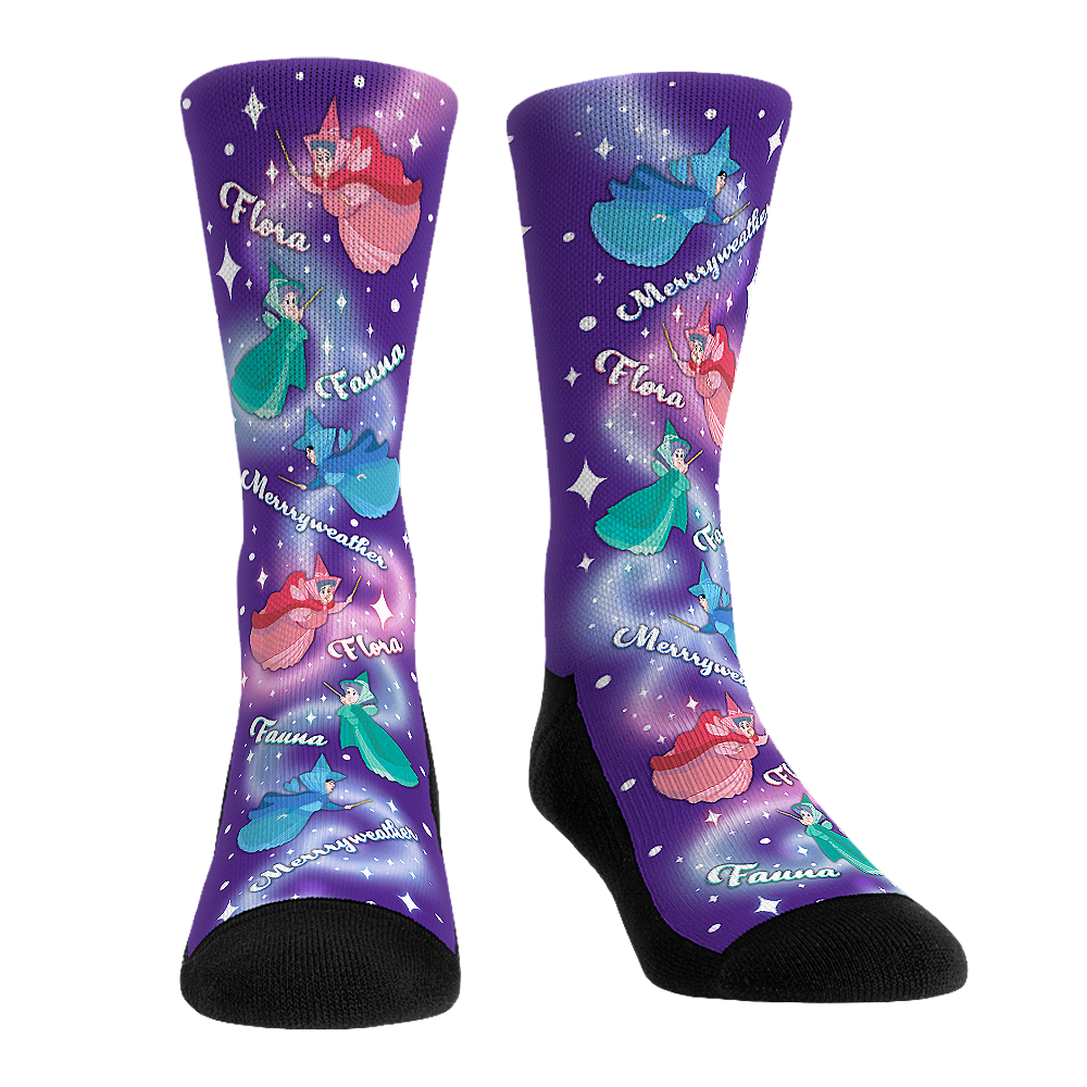Rock 'Em Socks Rock 'Em Socks Sleeping Beauty - Fairies All-Over — main product shot