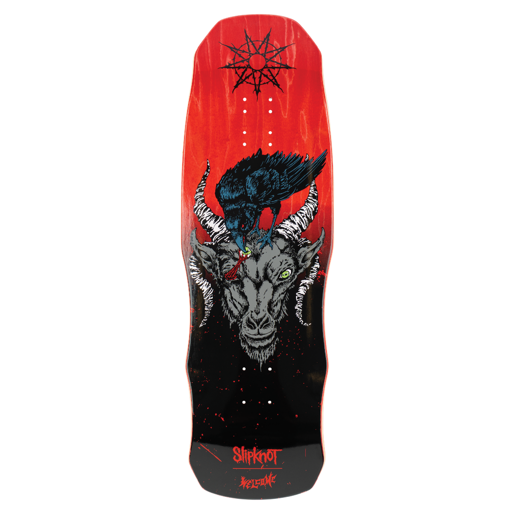 Welcome x Slipknot Spit It Out on Dark Lord - 9.85" Black/Red Stain