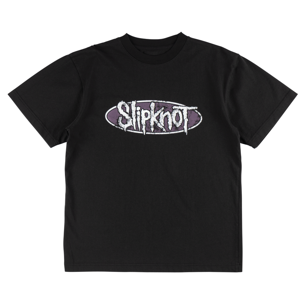 Welcome x Slipknot Annihilation Boxy Garment-Dyed Tee - Black by Skates USA