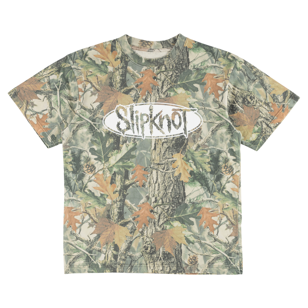Welcome x Slipknot Oval Logo Boxy Tee - Camo