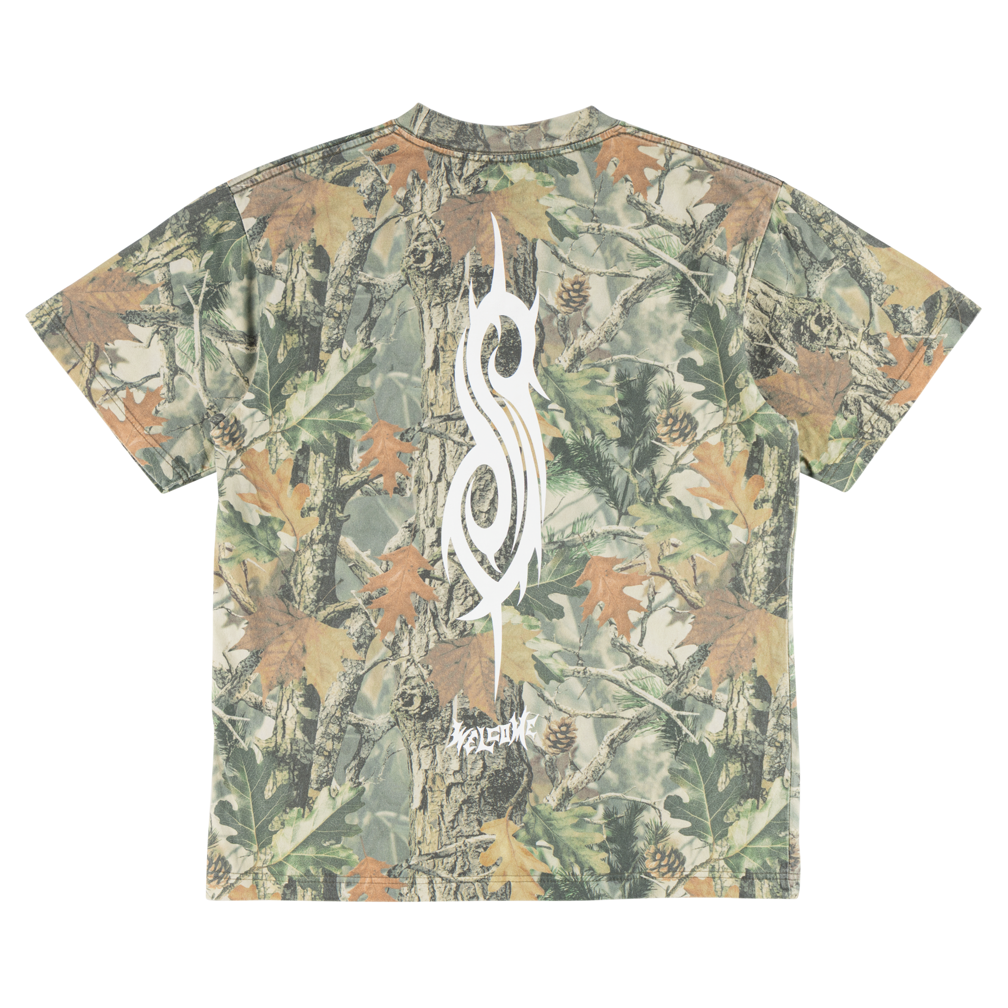 Welcome x Slipknot Oval Logo Boxy Tee - Camo