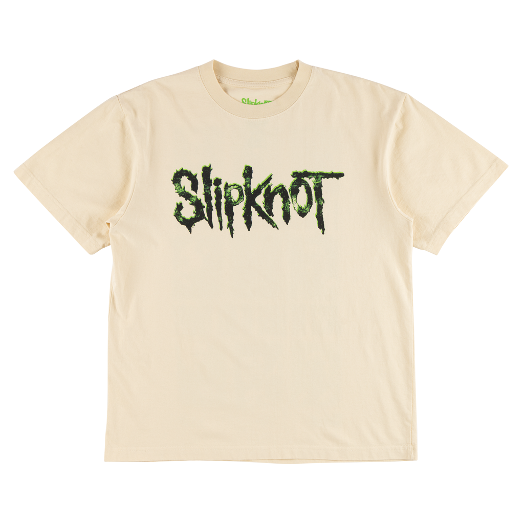 Welcome x Slipknot Tomorrow Boxy Garment-Dyed Tee - Bone
