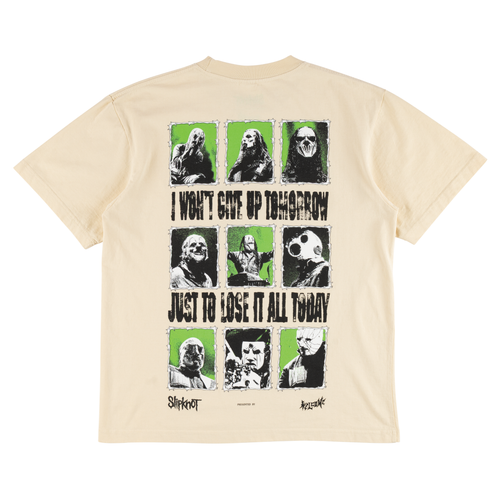 Welcome x Slipknot Tomorrow Boxy Garment-Dyed Tee - Bone