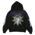 Welcome x Slipknot Ravenous Distressed Sun Fade Hoodie - Black Fade, Men Hoodies & Sweatshirts