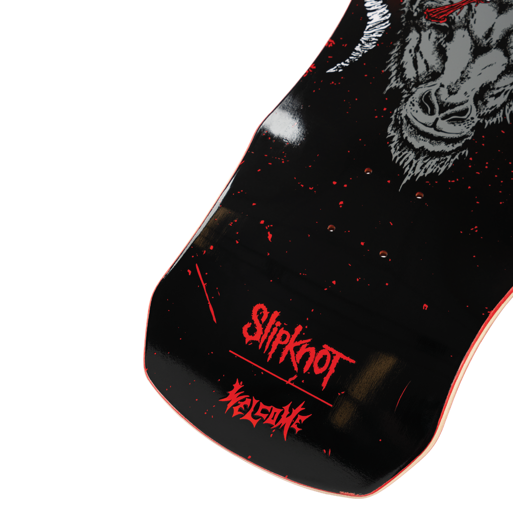 Welcome x Slipknot Spit It Out on Dark Lord - 9.85" Black/Red Stain