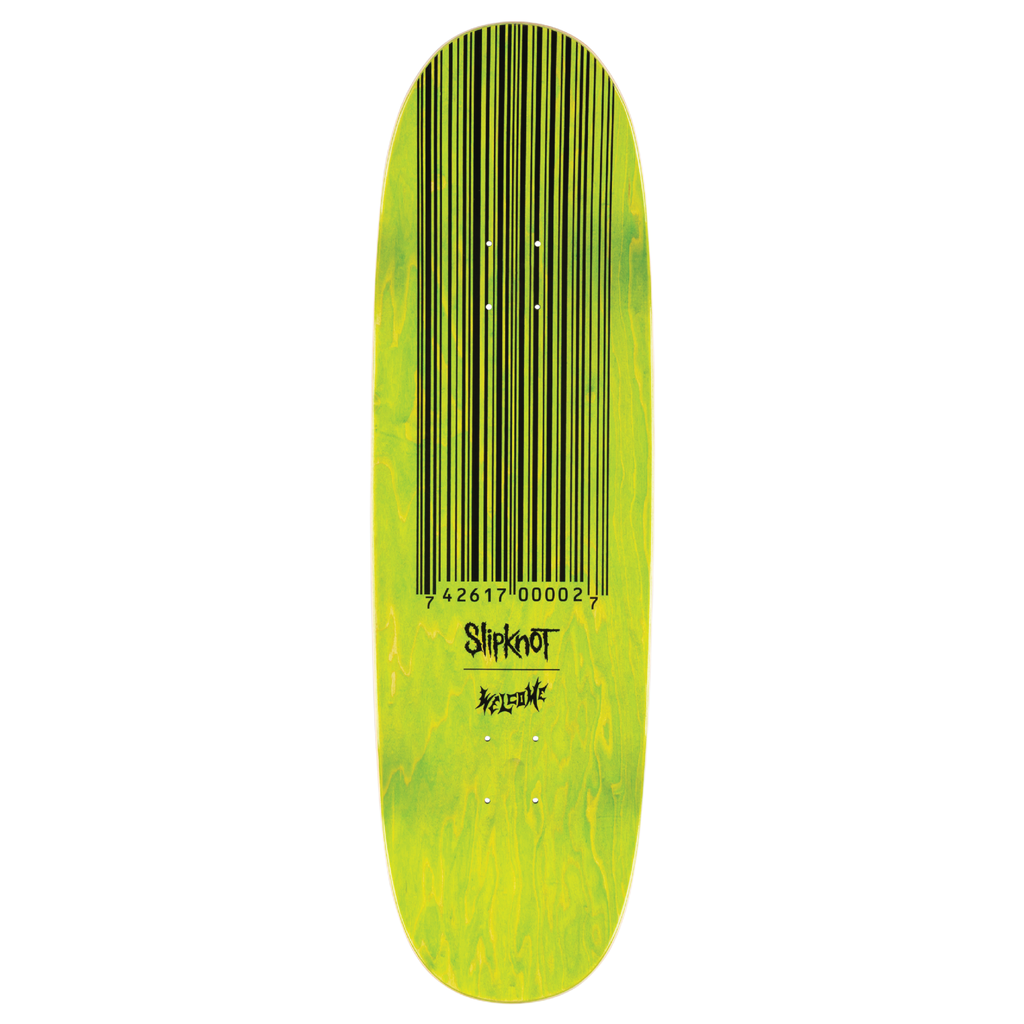 Welcome x Slipknot Oval Logo on Boline 2.0 - 9.5" Black/Green Stain