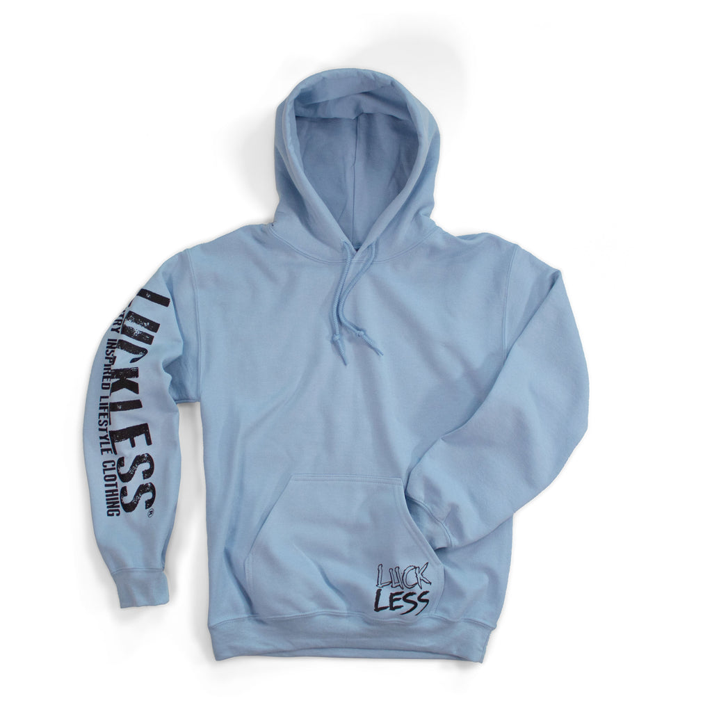Luckless Outfitters Sorry Cowboy Hoodie — back view
