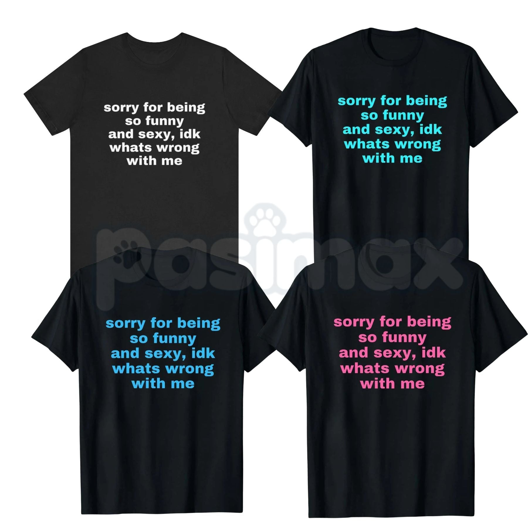 "Sorry For Being So Funny And Sexy" T-Shirt – Funny Ironic Meme Graphic Tee, Premium 100% Cotton Sarcastic Humility Top, Soft Lived-In Heavyweight Main Character Energy Shirt, Made in USA