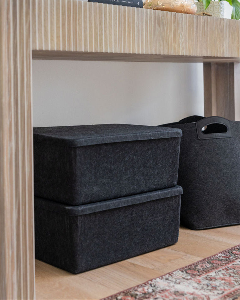 The Sculpted Bin - XL with Lid | Set of 3 – SortJoy, view 4
