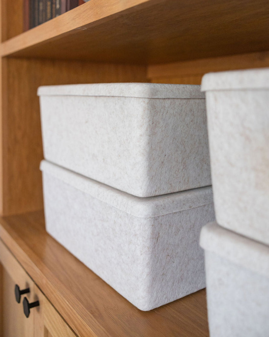 The Sculpted Bin - XL with Lid | Set of 3 – SortJoy, view 6