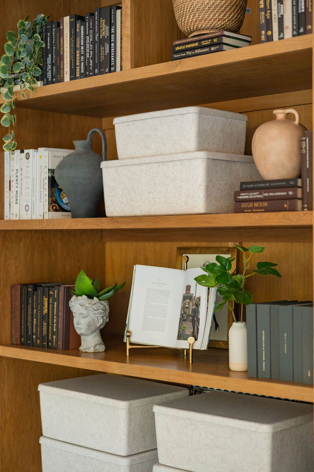 The Sculpted Bin - XL with Lid | Set of 3 – SortJoy, view 2