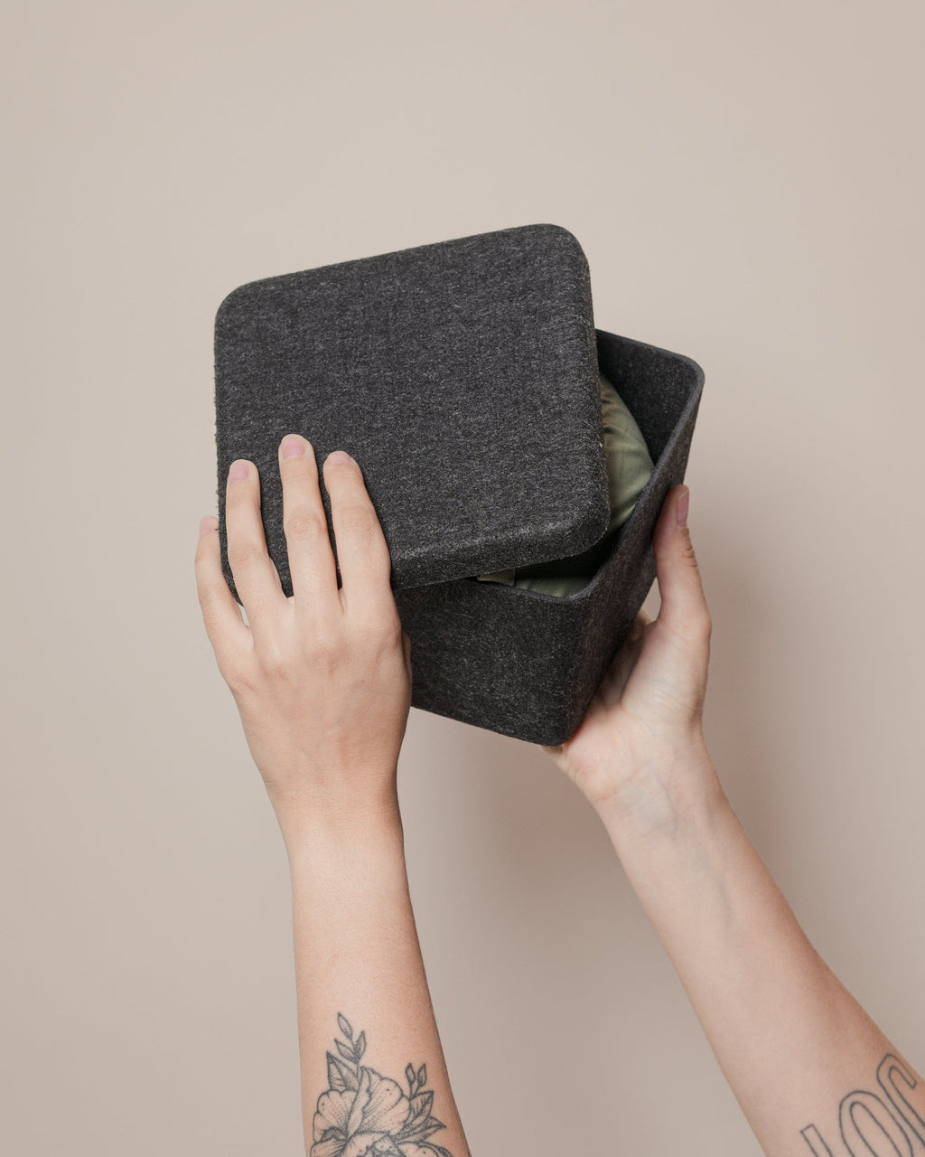The Sculpted Bin - Petite with Lid | Set of 3 – SortJoy, view 4
