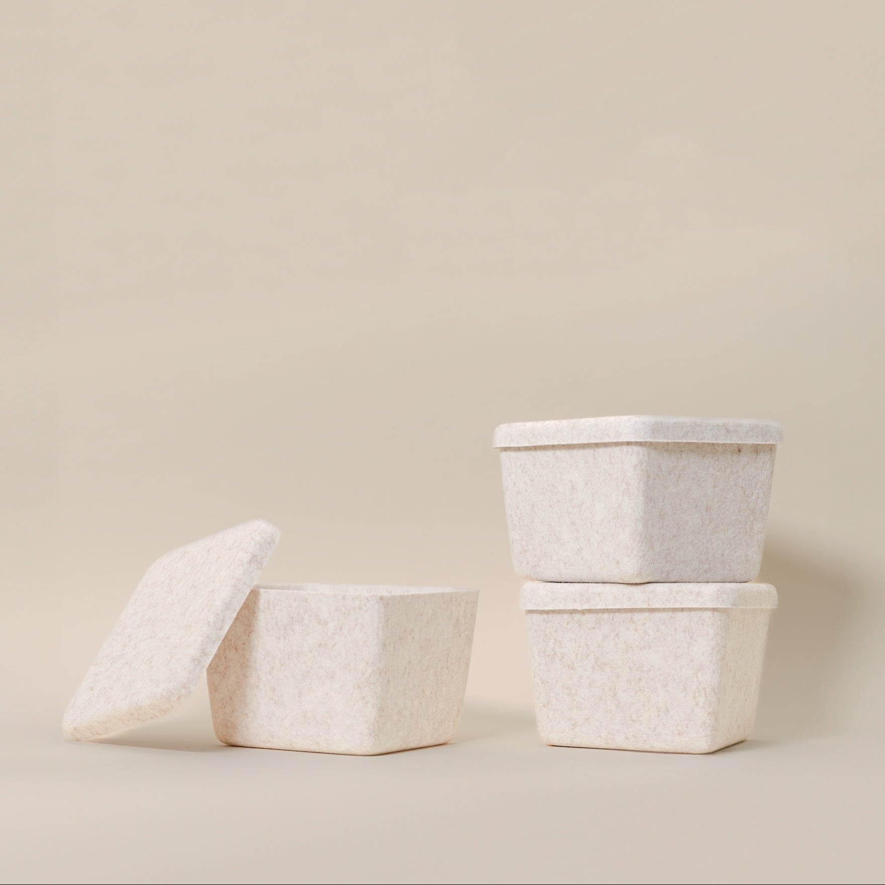 The Sculpted Bin - Petite with Lid | Set of 3 – SortJoy