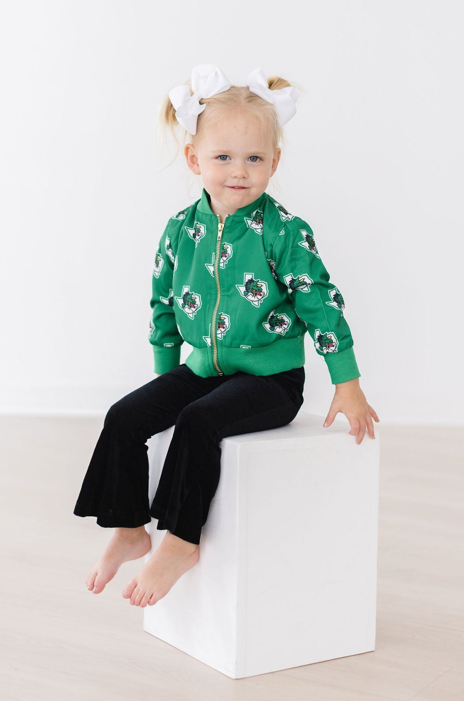 Mila & Rose ® Southlake Carroll Dragons Satin Jacket — side view