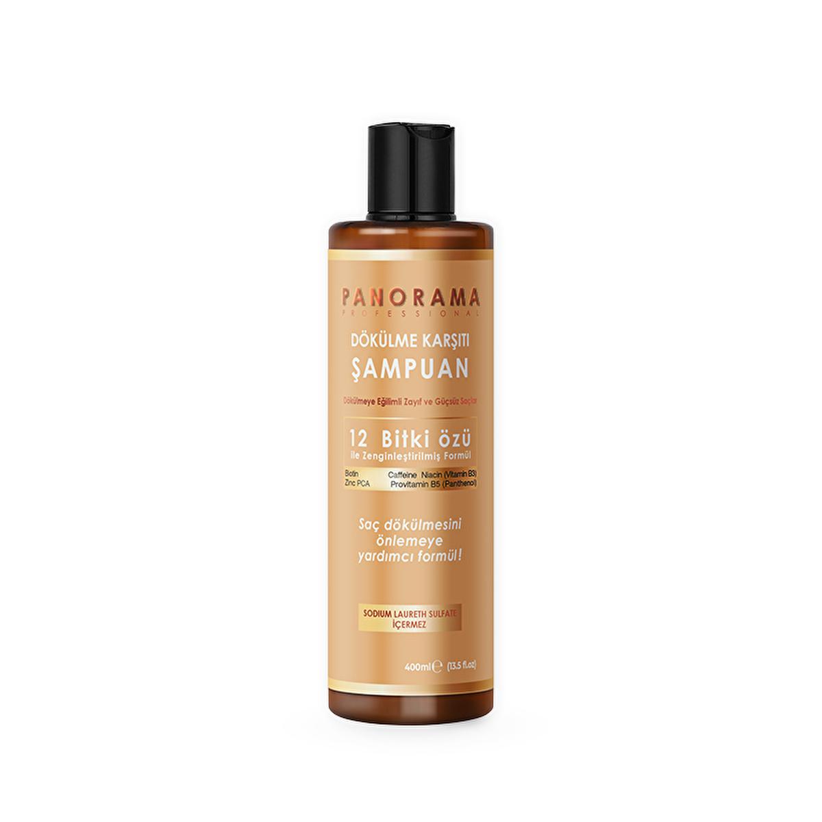 Panorama Professional Anti-Hair Loss Shampoo - Strengthens Hair, Stimulates Growth, 13.53 fl oz