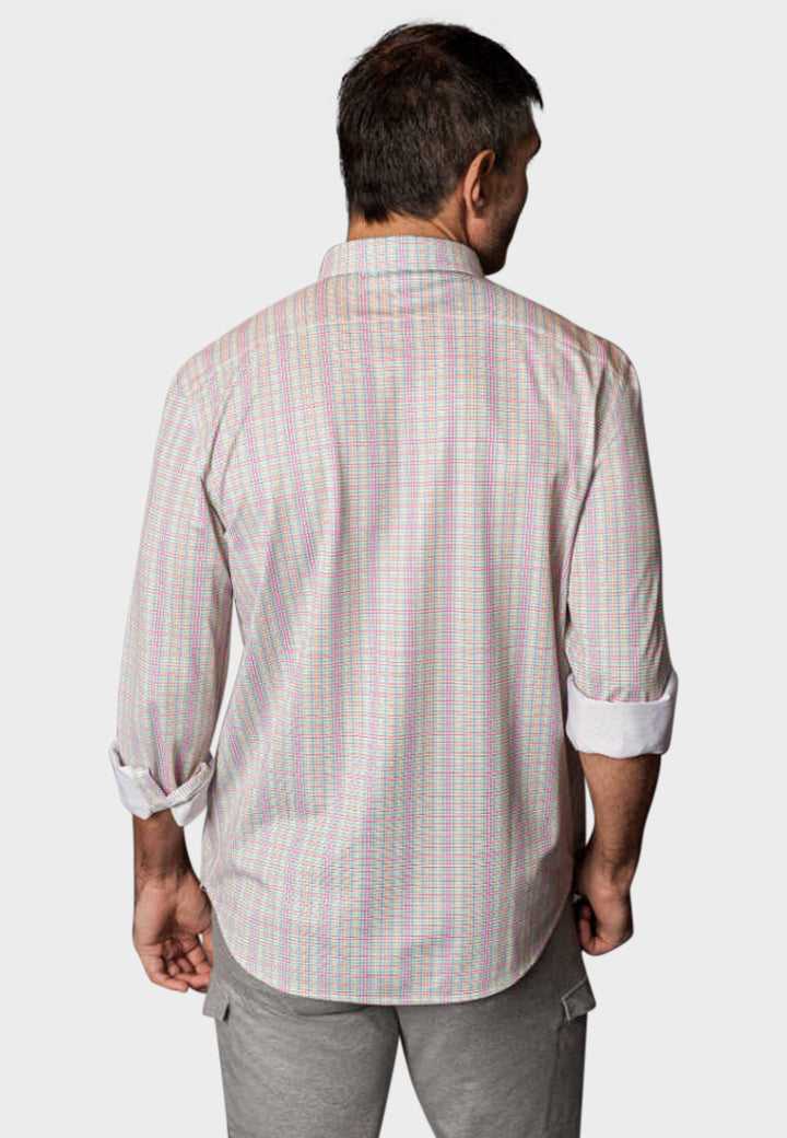 Buki Spectrum Check Long Sleeve Tech Shirt — alternative angle