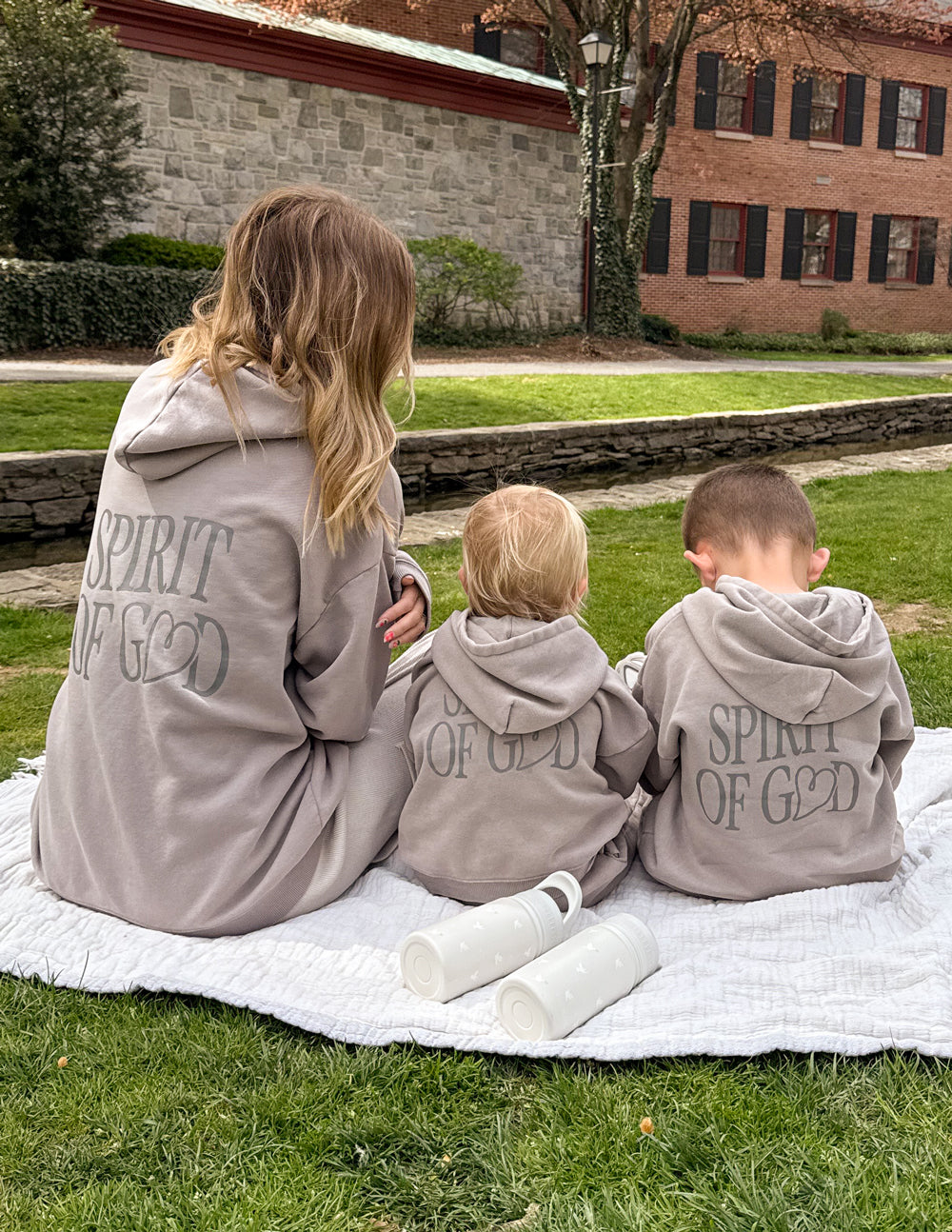 Elevated Faith Spirit of God Kids Hoodie — back view