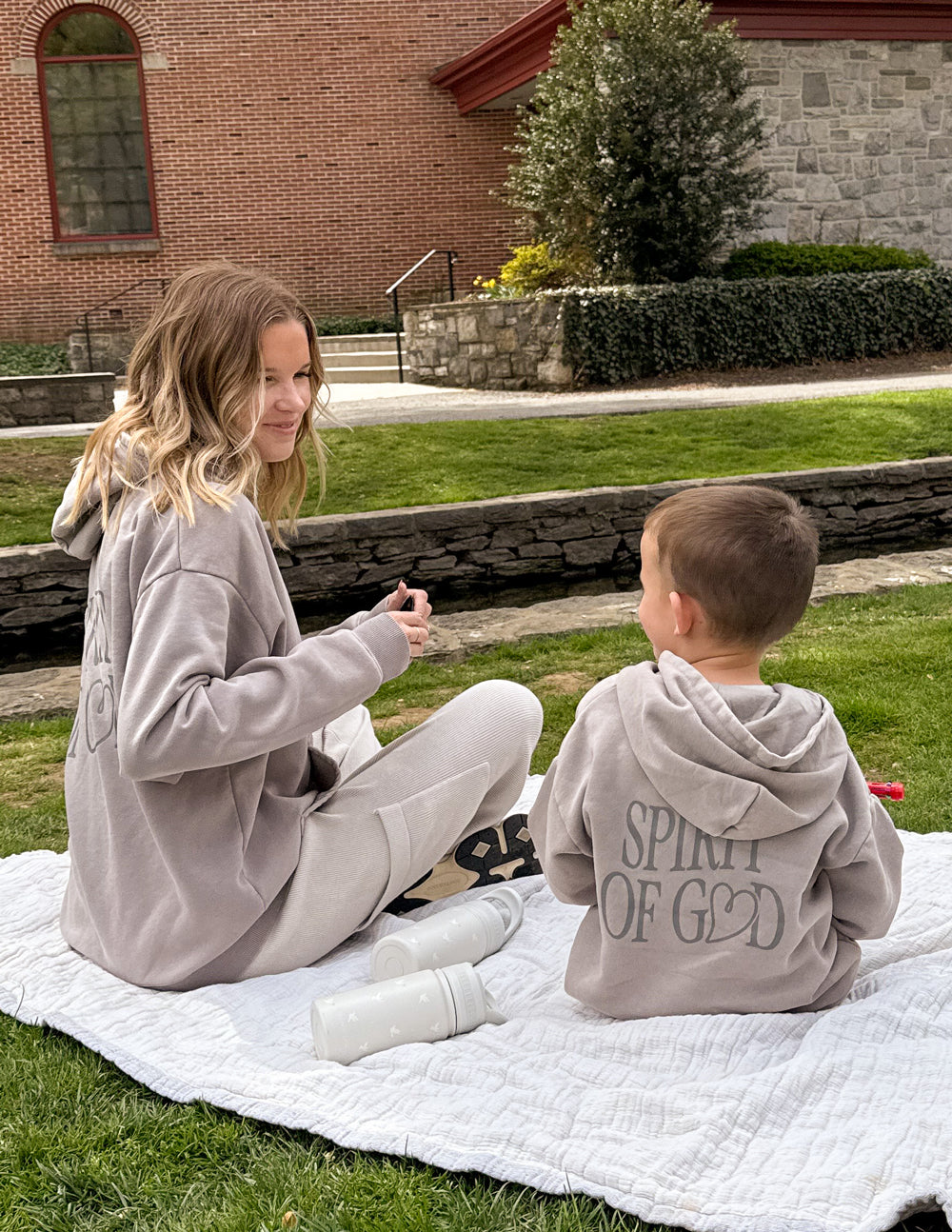 Elevated Faith Spirit of God Kids Hoodie — alternative angle