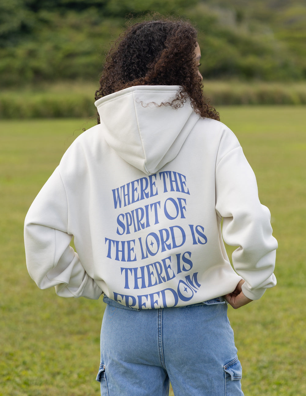 Elevated Faith Spirit of the Lord Unisex Hoodie — back view