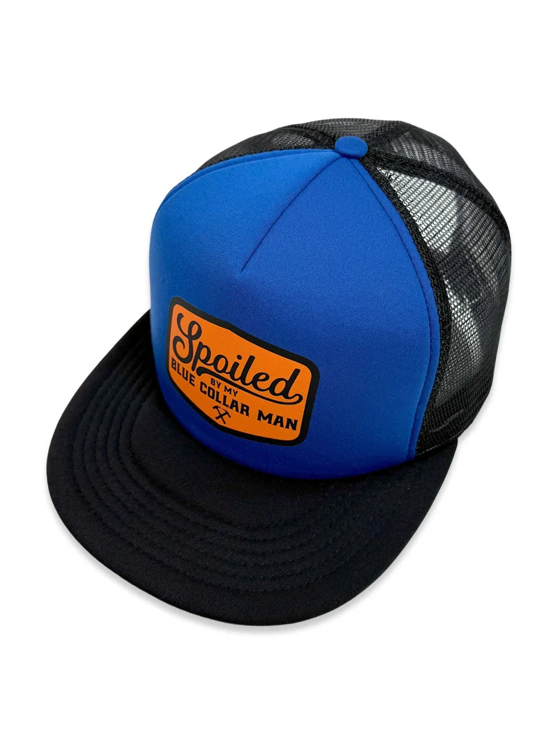 Spoiled By My Blue Collar Man Trucker Hat Collection