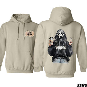 Spooky Mama Coffee Ghost Hoodie