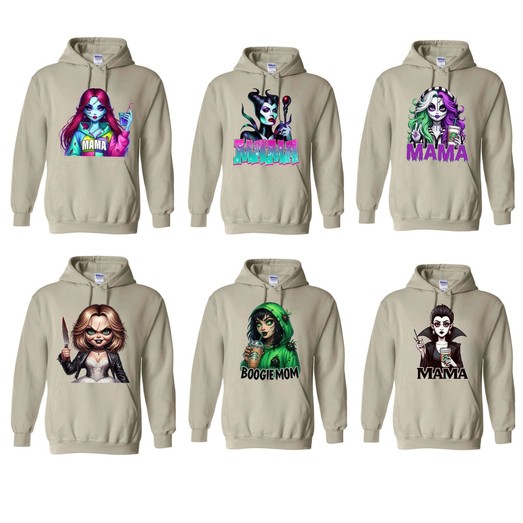 Pasimax Spooky Mama Movies Characters Hoodie — main product shot