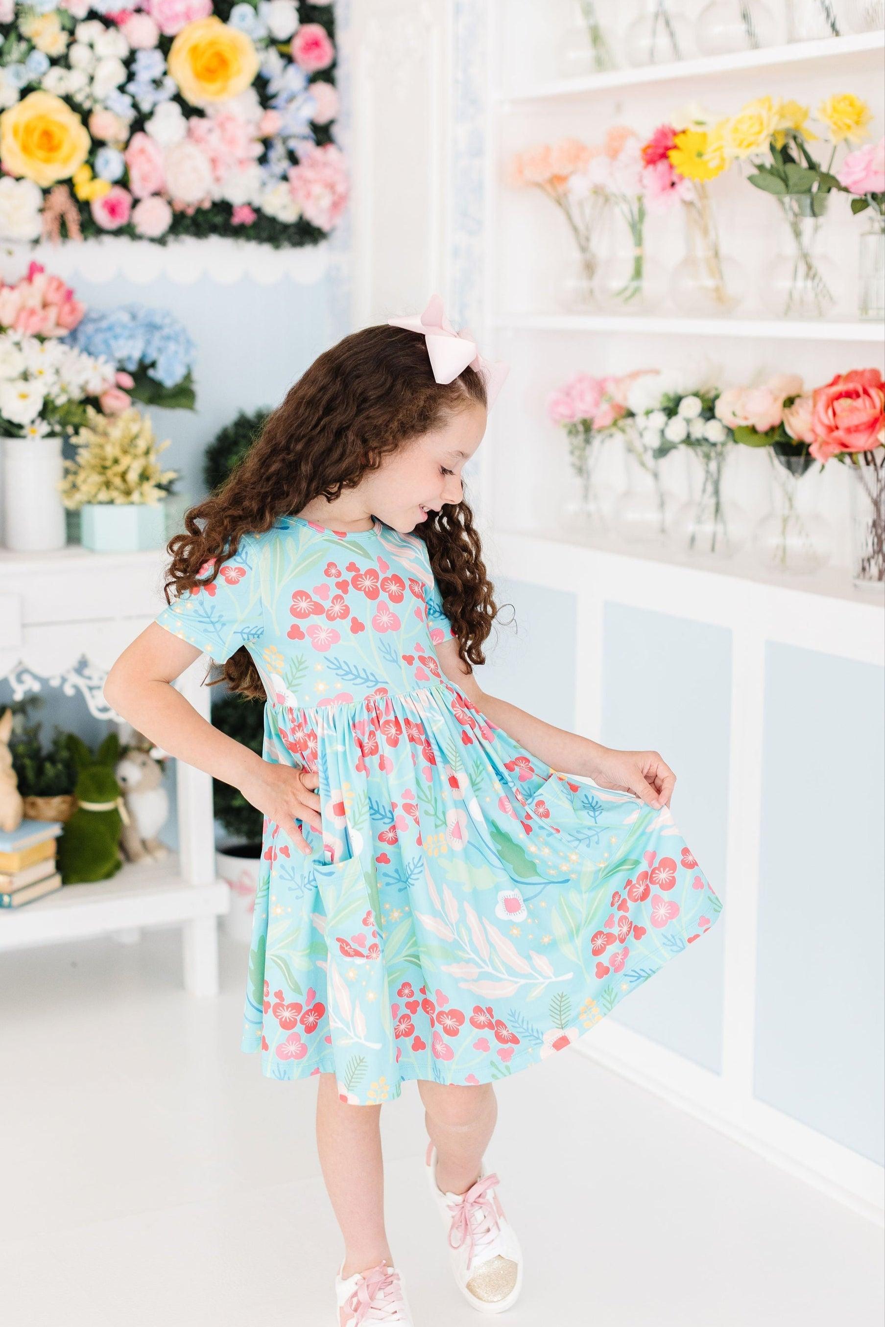 Mila & Rose ® SALE Spring Breeze S/S Pocket Twirl Dress — lifestyle context