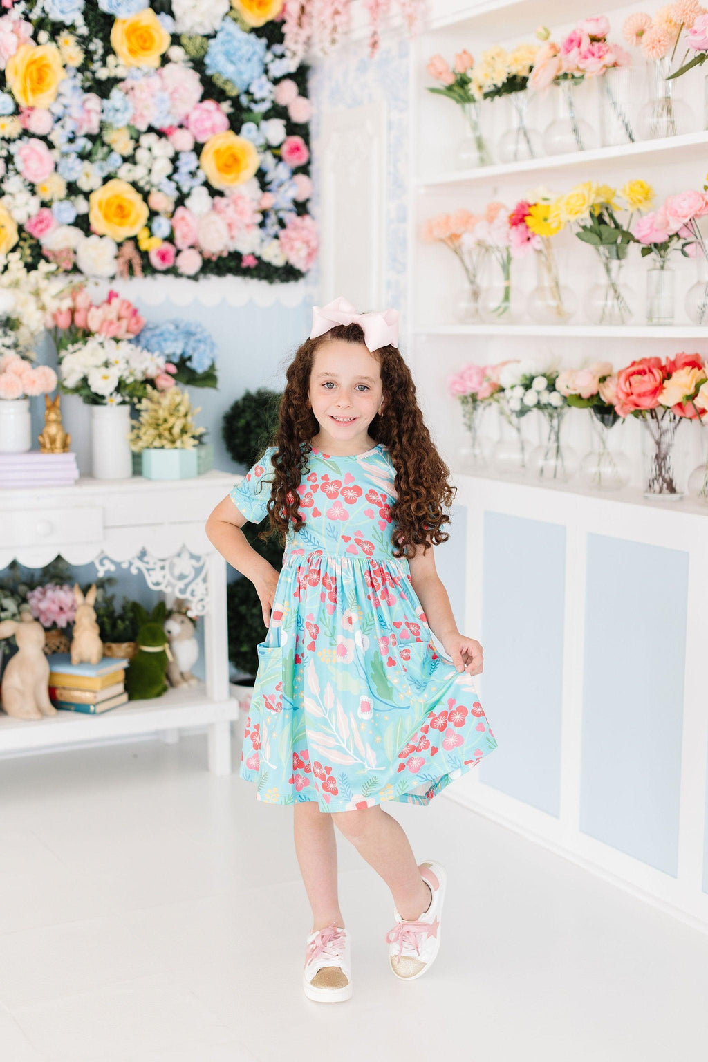 Mila & Rose ® SALE Spring Breeze S/S Pocket Twirl Dress — side view