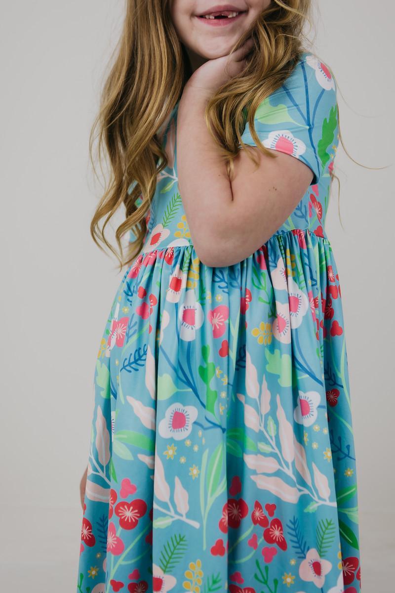 Mila & Rose ® SALE Spring Breeze S/S Pocket Twirl Dress — in-use photo