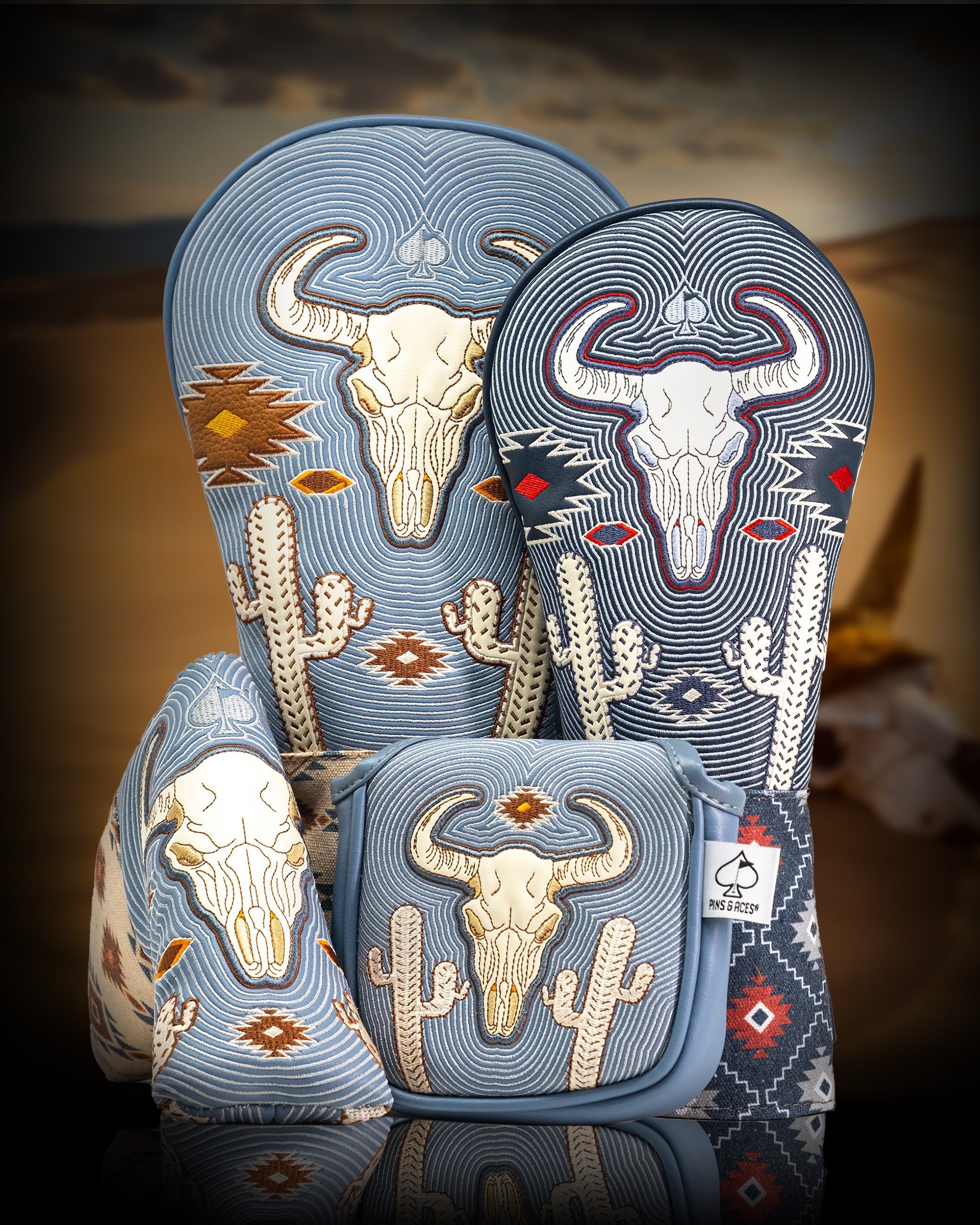 Pins and Aces Western Aesthetic - Mallet Putter Cover — lifestyle context