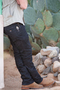 Off The Grid Surplus Hideout Denim Boot Cut - Black — detail close-up